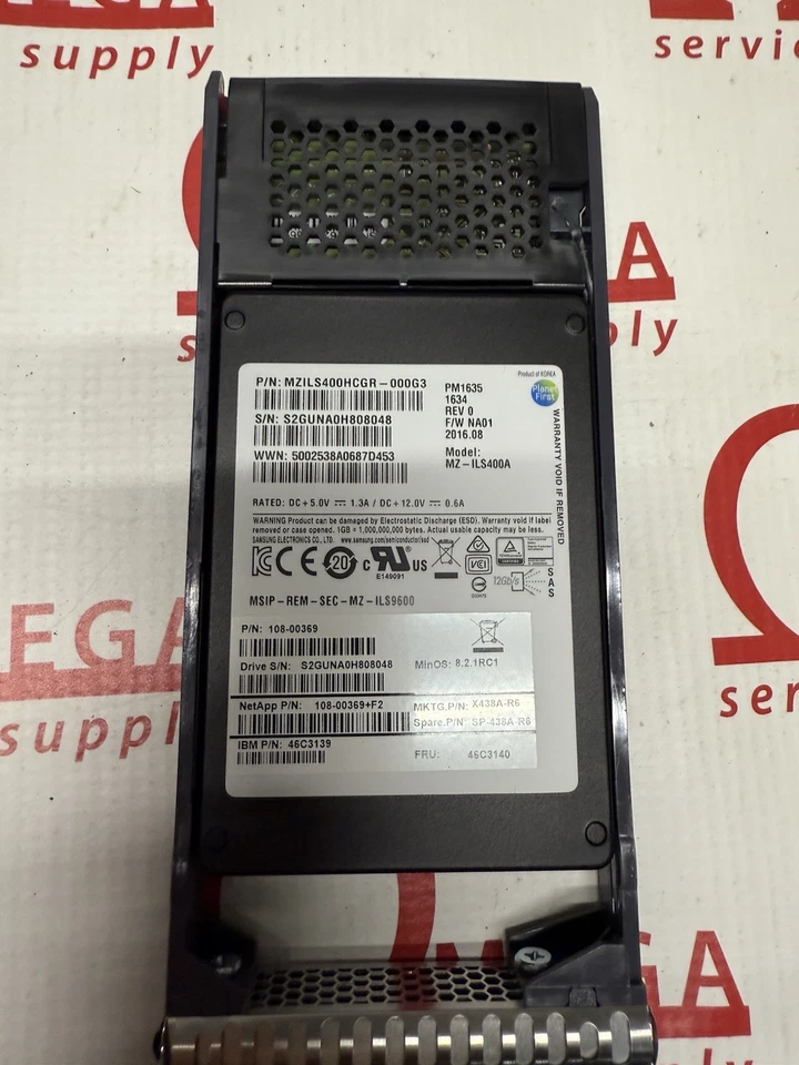 NetApp NAJ-1001 24 Bay 24x 1.2 TB SAS HDD 2x IOM6 111-00190 2x 750W PSU Array - Image 4 of 4