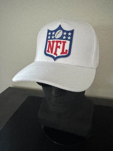 NFL SCHILD SCHIEDSRICHTER OFFIZIELLE WEISS SPIELTAG STIL MÜTZE LOW-MID KRONE DRUCKKNOPFLASCHE NEU