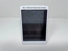 Apple iPad Mini 2. 16GB, Wi-Fi + Cellular, Silver, 7.9in - Vertical Lines Damage