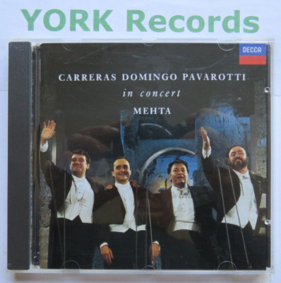 CARRERAS DOMINGO PAVAROTTI - In Concert - Three Tenors - Ex Con CD Set Decca