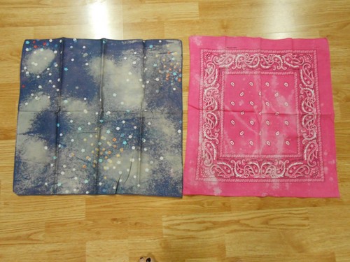 10 His Her UPCYCLED HECHO A MANO Algodón Envejecido PAÑUELO Hanky 20" - Imagen 7 de 8