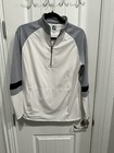 Women’s Footjoy Quarter Zip Pullover. Size Medium. White & Gray — photo 1
