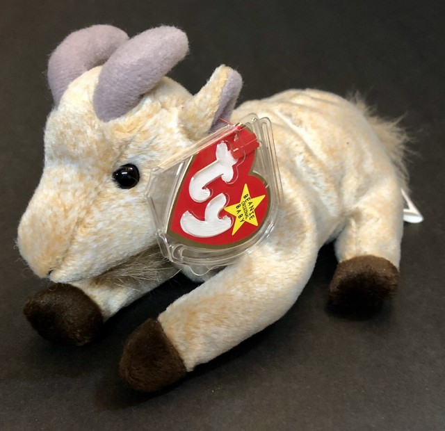 Ty Beanie Baby Goatee Goat Beanbag Plush Original Tag 1999 PE 4235 Gen 4 or 5 for sale online