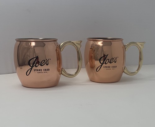 Joe’s Stone Crab Moscow Mule Copper Mug Iconic Miami Beach Florida Souvenir Gift - Picture 2 of 12