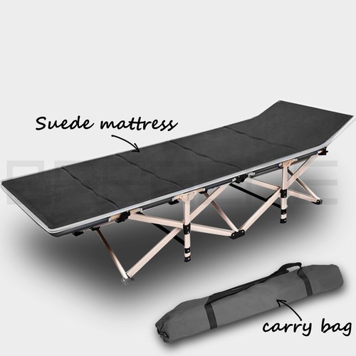 Camping Portable Stretcher Single Foldable Folding Bed Mattress Recliner Mat GM - Picture 9 of 11