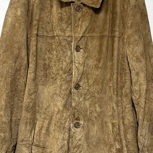 Roundtree & Yorke Genuine Leather Jacket Brown Button-Up Vintage L Outerwear - Picture 6 of 15