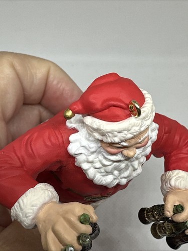 COCA COLA VINTAGE SANTA WITH COKE BOTTLES ORNAMENT - Picture 6 of 15