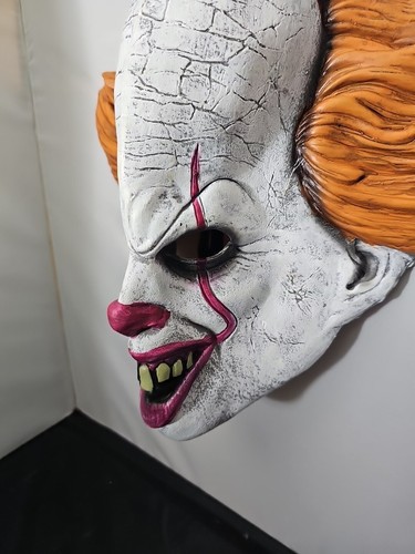 Rubies Pennywise It Mask Custome Adult 3/4 Mask Halloween Clown Disfraz Payaso - Picture 8 of 8