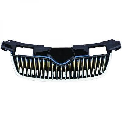 Griglia Anteriore per Skoda Fabia II Roomster 2 07-10 radiatore griglia grill griglia cromo