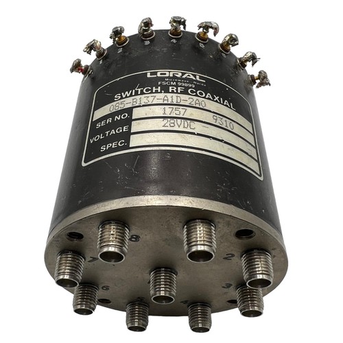 Coaxial Switch SP8T 28VDC SMA(F) 8 Way Loral 085B137A1D2A0 eBay