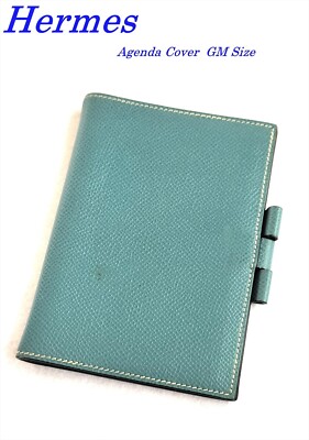 Hermes Agenda Cover Grand Model GM Size Notebook Cover Blue (2121  