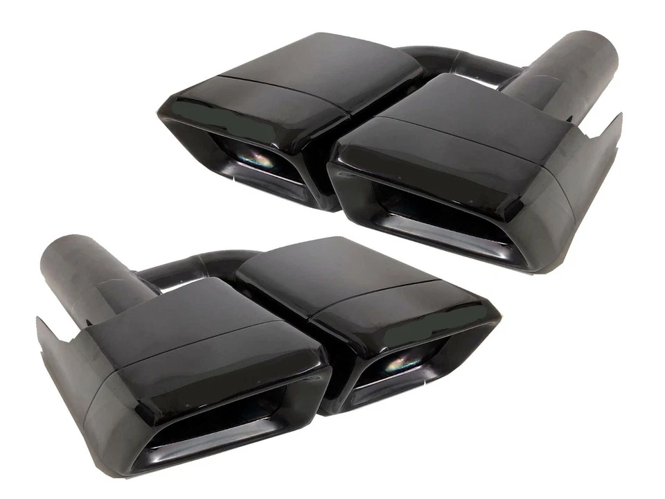 S63 Puntas Clase S Silenciador Negro Doble Escape Logo Tubo Alta Calidad W221 Foto 3 de 4