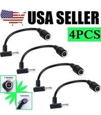 4pcs DC Power Charger Converter Adapter Cable 7.4mm To 4.5mm HP Blue Tips  X511