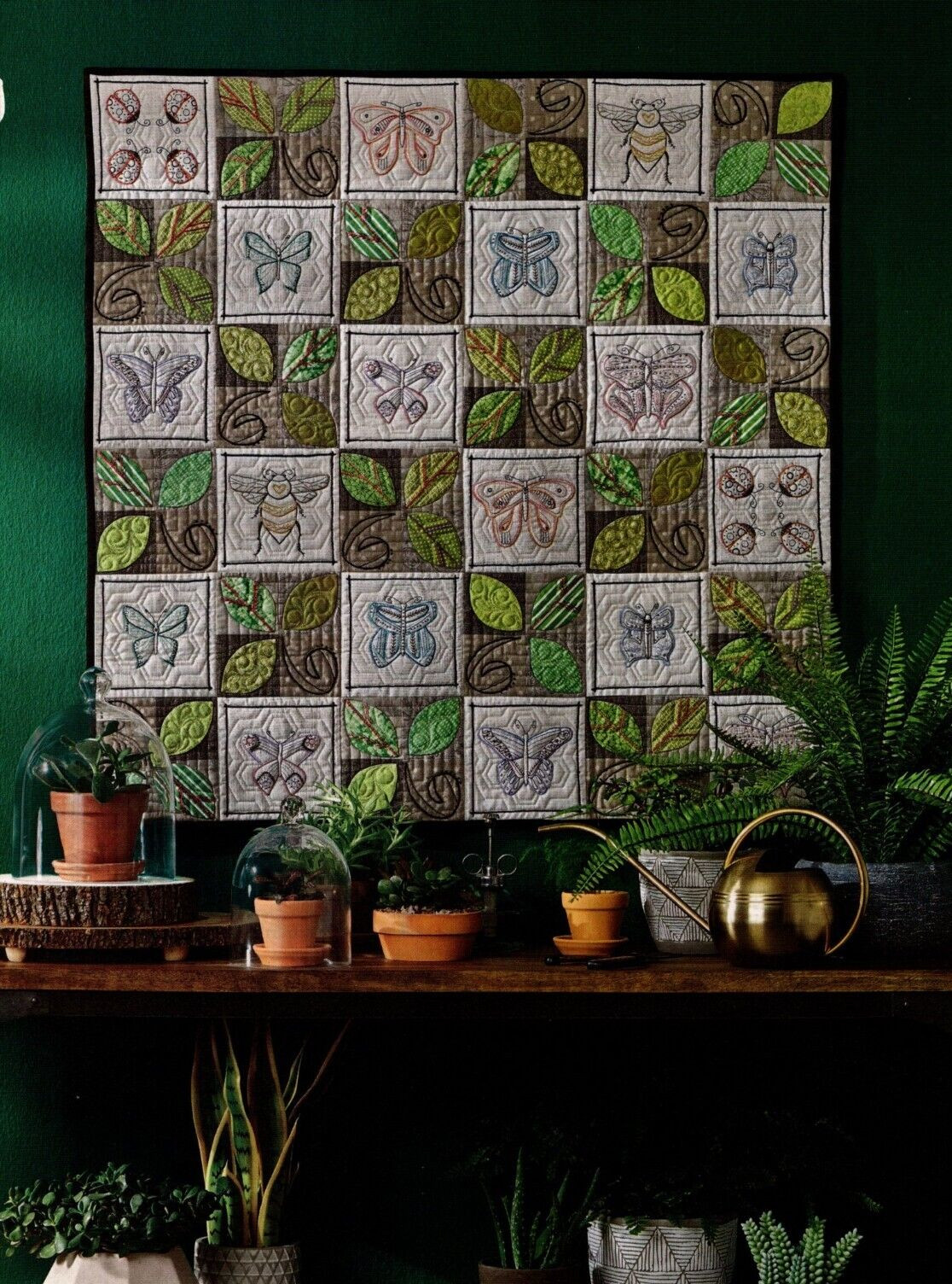 Botanicals Quilt Pattern Pieced/Applique/Embroidery KT