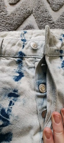 H&M Divided Pale Light Washed Denim Mini Skirt vgc size 12, with pockets - Picture 10 of 10