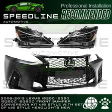 2IS to 4IS Front Bumper Conversion For 06-13 Lexus IS250/350/C 4IS Headlights US