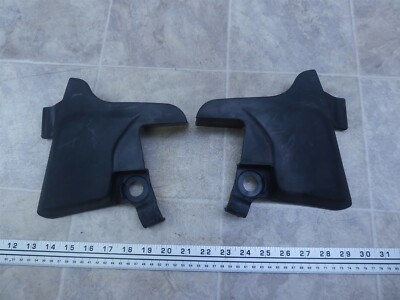 1991 Honda CB750 Nighthawk H1178-2) black front frame neck cover panel trims set