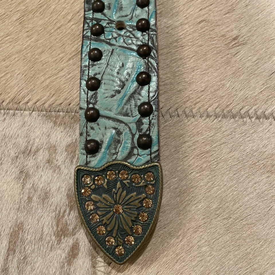 KurtMen Belt - Turquoise Vintage / Small to Medium - Image 3 of 4