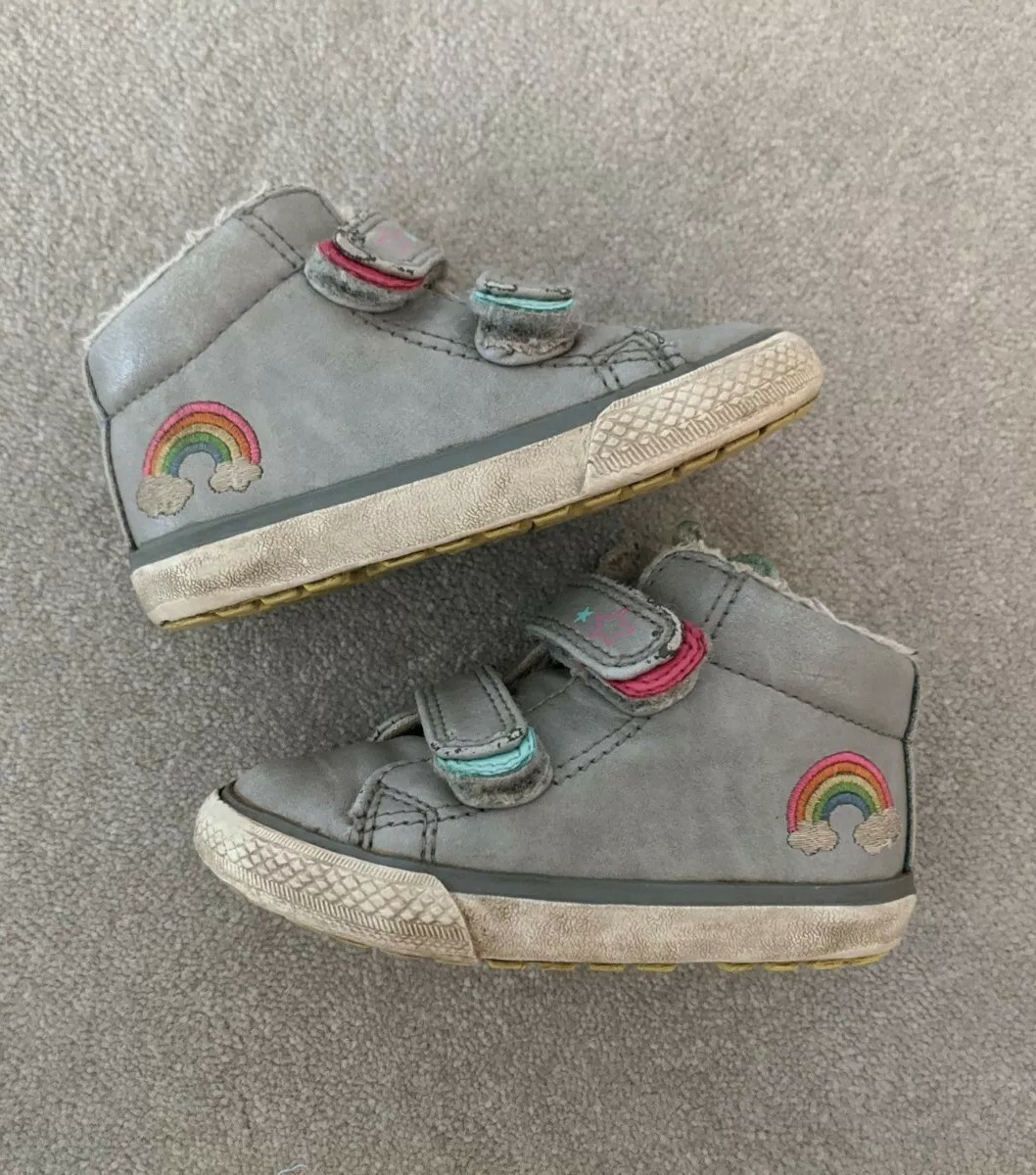 NEXT Girls Grey Leather Ankle Boots 