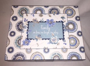 Charging Station Blue White Family Decorative Organize Gadgets