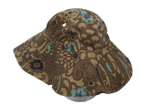 ATIISSU Holly Bucket Hat Blue | Embroidered Jacquard Knit Cotton