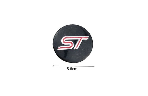 ST Car Wheel Centre Sticker Hub Cap Emblem Badge Decal 4pcs 56mm Diameter - Picture 2 of 6