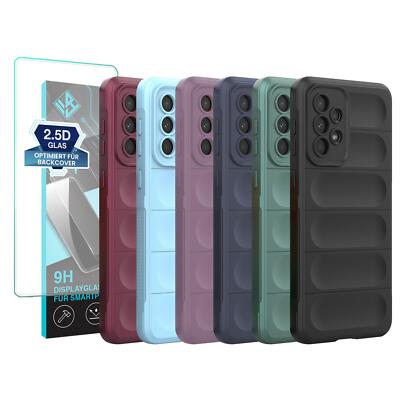 Handy Hülle für Samsung Galaxy A33 5G Grip Case Cover Schutzhülle 9H Displayglas