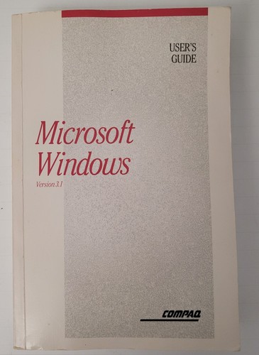 Vintage Compaq Microsoft Windows 3.1 Bedienungsanleitung ST533