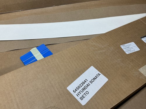 2021-2024 Hyundai Sonata Rear Bumper Applique Protector Film PPF L0F28-AU001 OEM - Picture 4 of 13
