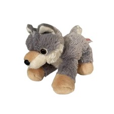 Aurora World Wolf Stuffed Animal Plush Gray Woolsey 8"
