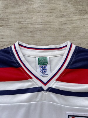 Mens Vintage 1980-1983 Retro Score Draw England Team