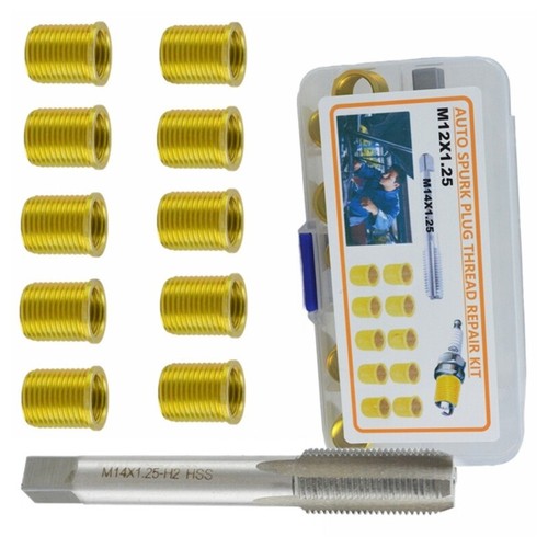 Vehicle M12x1.25 Spark Plugs Thread Repair Insert for Extending Engine Lifespans - Picture 5 of 8