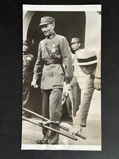 👍 1937 CHINA CHIANG KAI SHEK GETS ON A RIKISHA TO HIS HQ AMERICAN PRESS PHOTO⭐⭐