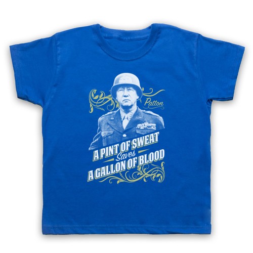 A PINT OF SWEAT UNOFFICIAL GENERAL PATTON MILITARY ARMY KIDS CHILDREN'S T-SHIRT - Picture 14 of 20