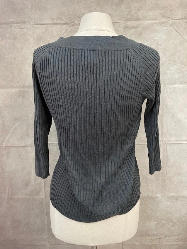 Pullover negro manga larga para mujer RQT talla L Foto 3 de 4