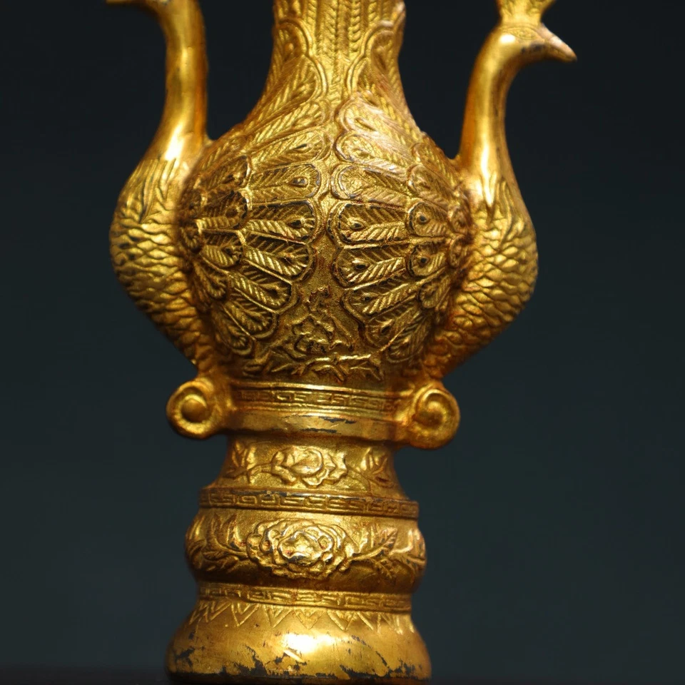 Old Collection Treasure Copper Gilded Gold [Phoenix] Bottle - Image 2 of 4