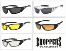 Choppers Anti-Reflective Motorcycle Riding Glasses Sunglasses Semi Rimless
