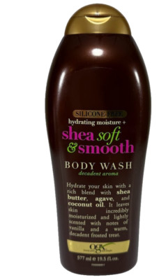 OGX Hydrating Moisture + Shea Soft & Smooth Decadent Body Wash 19.5 Oz NEW