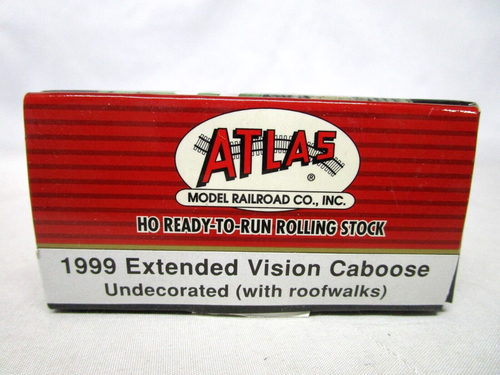 Atlas HO Scale Undecorated Extended Vision EV Caboose Car w/ Roofwalks Sealed - Picture 2 of 4