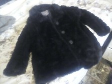 Nice Branded Sugar Candy Black Faux Fur Ladies Soft And Warm Coat,size 14 ,vgc