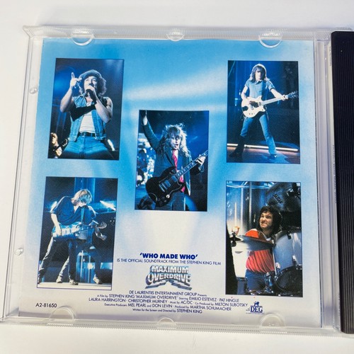 AC/DC Who Made Who CD 1986 Atlantic A2-81650 CRC Club Edition Soundtrack Rock - Imagen 6 de 8