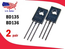BD135  BD136 2 pairs TO-126 PNP NPN Triode Transistor - Free shipping