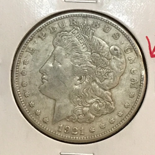 U.S. Morgan Dollar XF Error Small Clip 1921-S