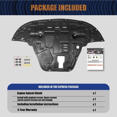 Engine Splash Guard For Ford EXPLORER 2020-2024 Under Engine Shield