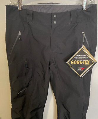 Patagonia Black Ski Snowboard Pants NWT Womens M L Goretex Powder