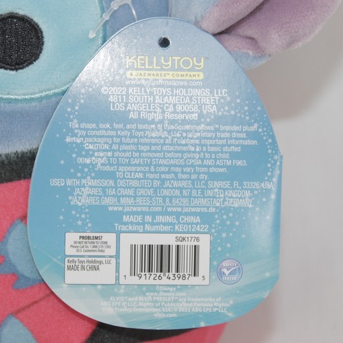 Squishmallows 8" Disney Stitch Space Suit Alien Plush Kellytoy New with Tags - Picture 3 of 6