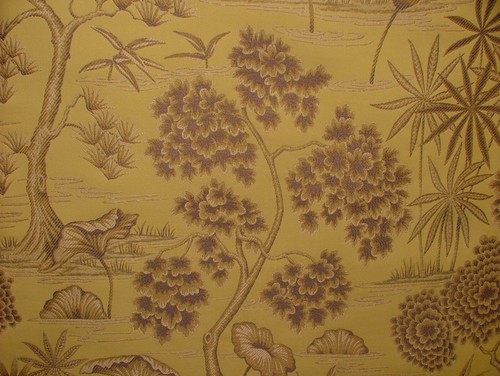 Giapponesi Orientali Albero Mimosa Jacquard Tessuto Tenda Fodera Cuscino Cieco