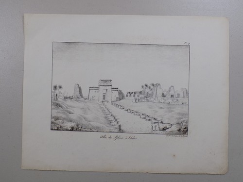 1821 Antique Print / 1816 to 1819 VIEW OF BUILDINGS IN EGYPT