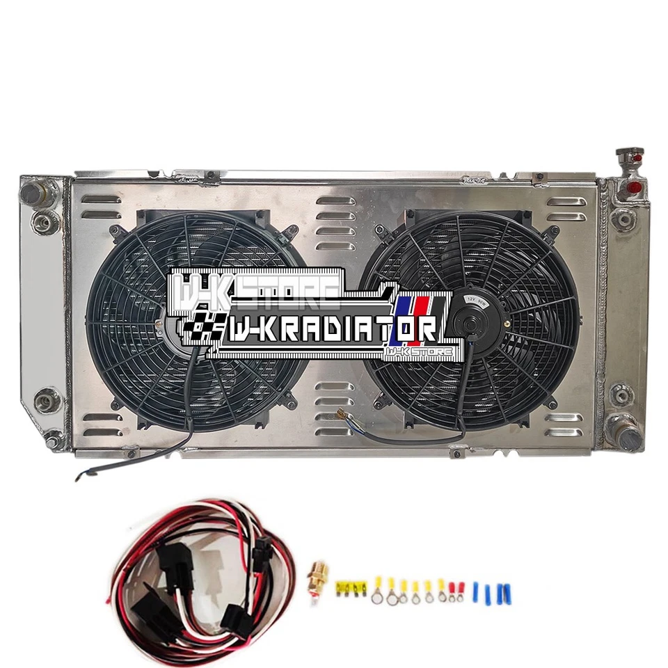 Radiator+Shroud Fan For 1988-1999 Chevy GMC C/K 1500 2500 3500 Pickup Truck 1989 - Изображение 2 из 4