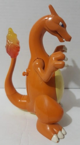 2004 Pokemon Charizard Generation 1 Roaring Light Up 7in Figure Hasbro -No Wings - Picture 9 of 22